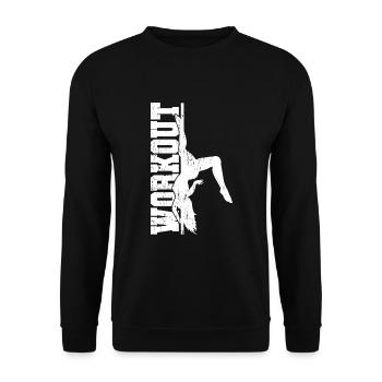 Pole Dance Workout Geschenk - Unisex Pullover - Schwarz - Vorne - Alina (178cm) & Michal (187cm)
