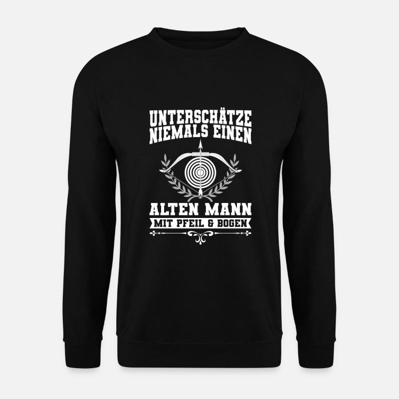 Bogenschießen Bogensport Bogenschütze Geschenk - Unisex Pullover - Schwarz