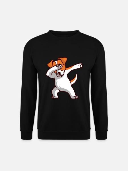 Tamponner Jack Russell Terrier Dab Chien drôle - Sweat-shirt Unisexe - noir