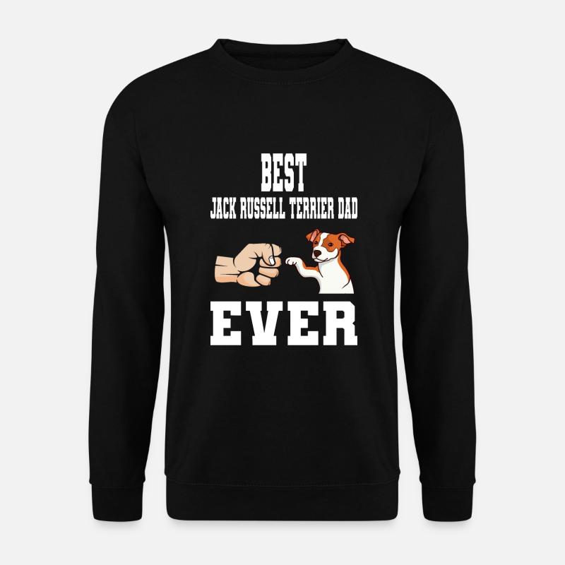 Hundepapa Jack Russell Terrier Hund Geschenk - Unisex Pullover - Schwarz