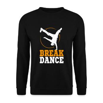 Breakdance hip hop appui renversé bboying - Sweat-shirt Unisexe - noir - Devant - Alina (178cm) & Michal (187cm)