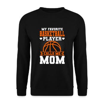 Idée de cadeau de basket-ball maman - Sweat-shirt Unisexe - noir - Devant - Alina (178cm) & Michal (187cm)