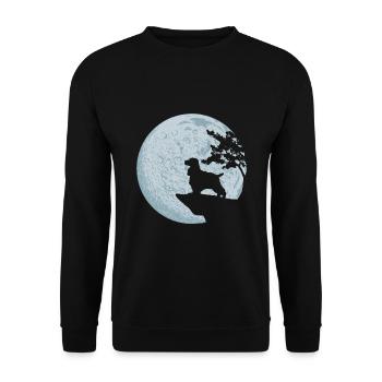 Cocker Spaniel chien de pleine lune amour nature cadeau - Sweat-shirt Unisexe - noir - Devant - Alina (178cm) & Michal (187cm)