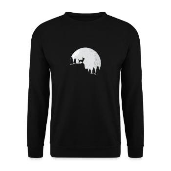 Chihuahua Chihuahuas Frauchen Geschenk - Unisex Pullover - Schwarz - Vorne - Alina (178cm) & Michal (187cm)