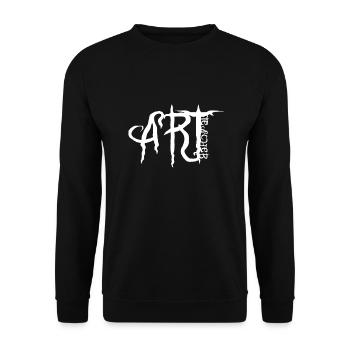 Art Teacher Art Teacher Font Artistic - Unisex Sweatshirt - black - Front - Alina (178cm) & Michal (187cm)