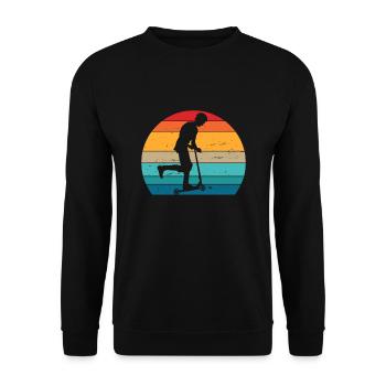 Scooter Stunt Scooter cadeau pour adolescent - Sweat-shirt Unisexe - noir - Devant - Alina (178cm) & Michal (187cm)