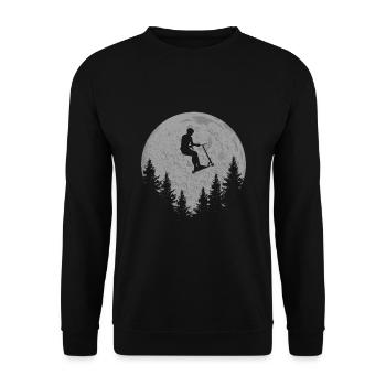 Scooter Stunt Kick Scooter cadeau pour adolescents - Sweat-shirt Unisexe - noir - Devant - Alina (178cm) & Michal (187cm)