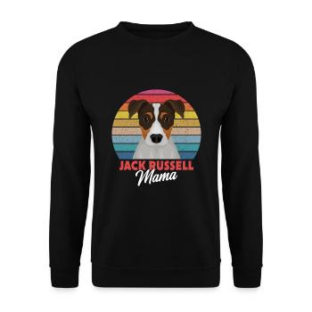 Jack Russell Mama - Jack Russell Terrier - Sweat-shirt Unisexe - noir - Devant - Alina (178cm) & Michal (187cm)