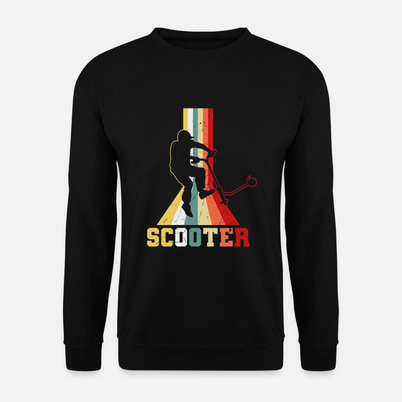 Scooter Stunt Tretroller Geschenkidee - Unisex Pullover - Schwarz