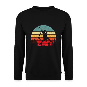Idée cadeau Scooter stunt kick scooter - Sweat-shirt Unisexe - noir - Devant - Alina (178cm) & Michal (187cm)