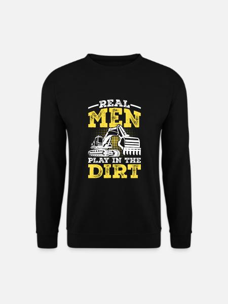 Baggerfahrer Spruch Geschenk - Unisex Pullover - Schwarz