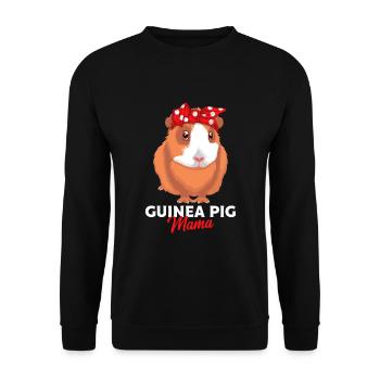 Maman de cochon d'Inde disant cadeau - Sweat-shirt Unisexe - noir - Devant - Alina (178cm) & Michal (187cm)