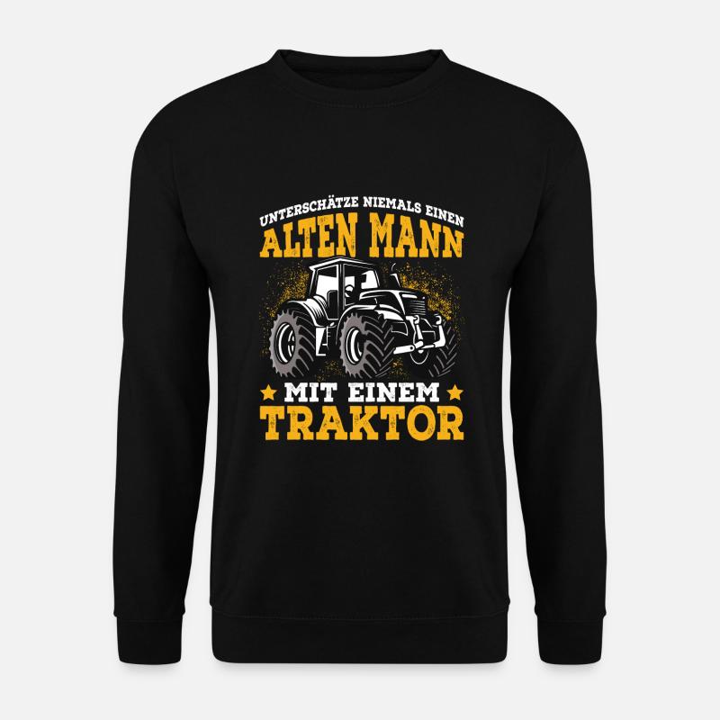 Traktor Traktorfahrer Trecker Landwirt - Unisex Pullover - Schwarz
