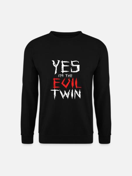 Evil Twin Twins Good Twin Angel Twins - Unisex Sweatshirt - black