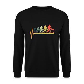 Scooter Stunt Retro scooter cadeau enfants - Sweat-shirt Unisexe - noir - Devant - Alina (178cm) & Michal (187cm)