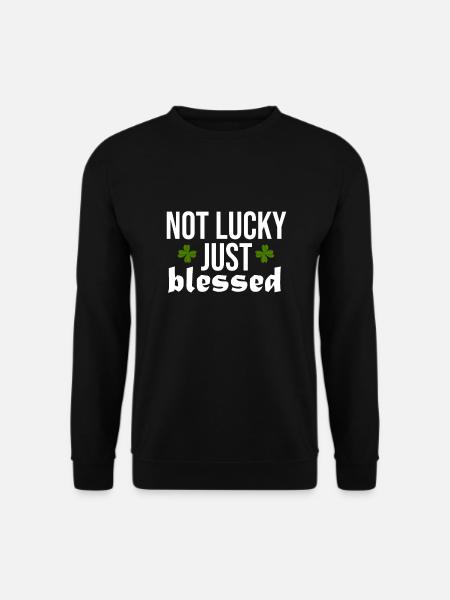 Lucky Luck Blessing Blessed Divine - Unisex Pullover - Schwarz