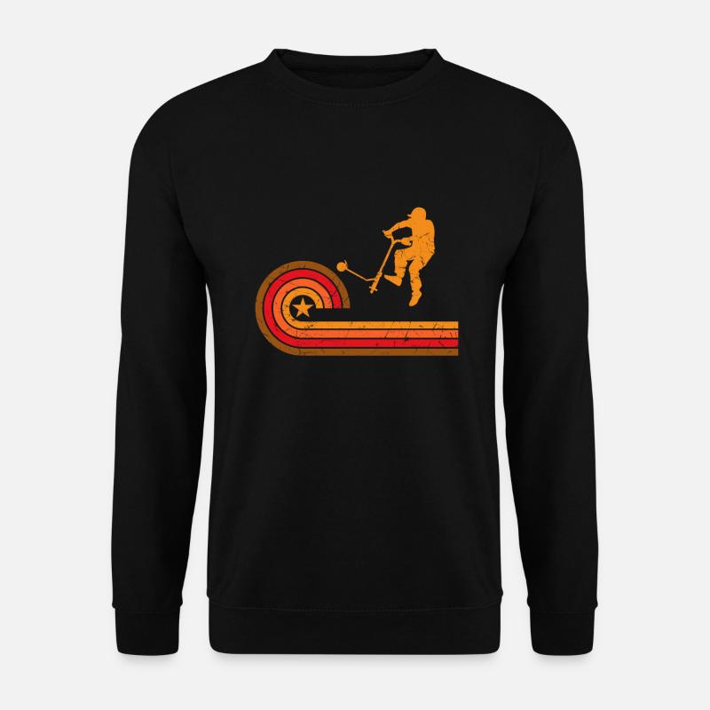 Scooter Stunt Tretroller Geschenk Jungen - Unisex Pullover - Schwarz