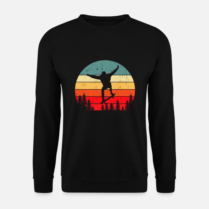 Skateboard Stunt Skater Jungen - Unisex Pullover - Schwarz