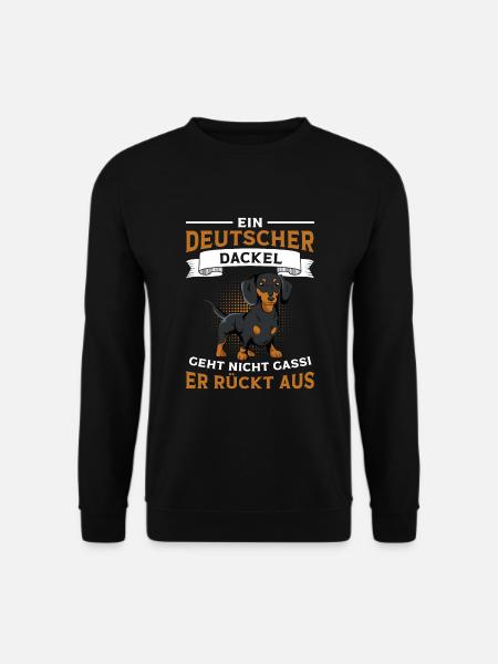 Dackel Spruch Hundehalter lustig - Unisex Pullover - Schwarz