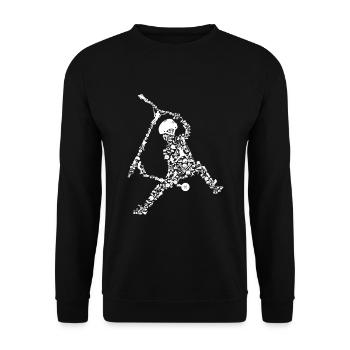 Cadeau de cascadeur pour scooter - Sweat-shirt Unisexe - noir - Devant - Alina (178cm) & Michal (187cm)