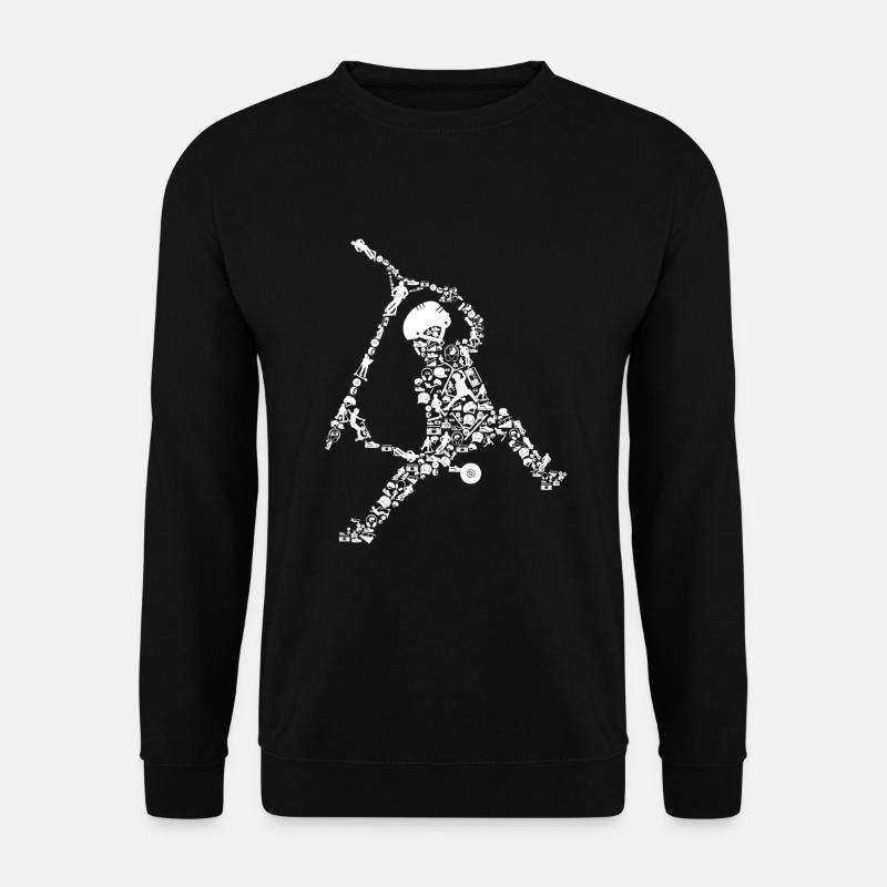 Scooter Roller Stunt Geschenk - Unisex Pullover - Schwarz