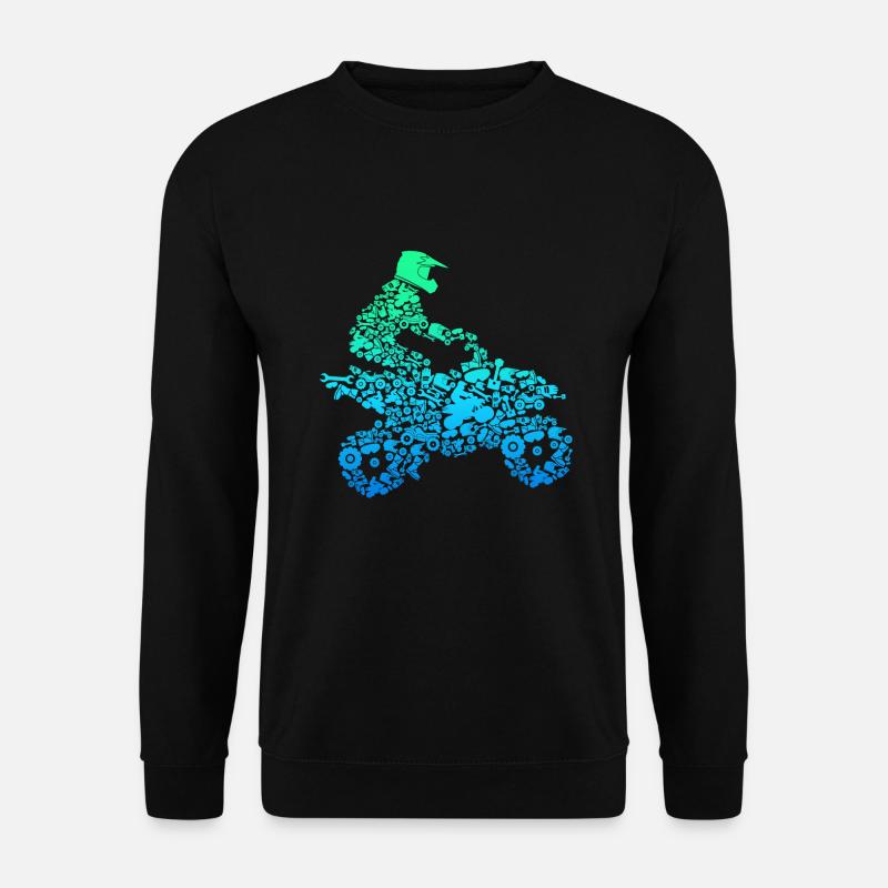 Quad Fahrer Offroad ATV Quad Biker - Unisex Pullover - Schwarz