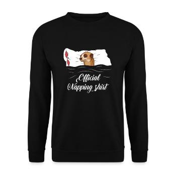 Ctse-sommeil officiel suricate cadeau - Sweat-shirt Unisexe - noir - Devant - Alina (178cm) & Michal (187cm)