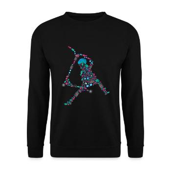 Scooter Roller Stunt E-Roller Kinder Jungen - Unisex Pullover - Schwarz - Vorne - Alina (178cm) & Michal (187cm)
