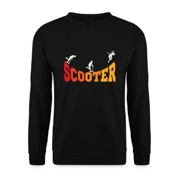 Scooter Scooter Stunt Scooter Boys - Unisex Sweatshirt - black - Front - Alina (178cm) & Michal (187cm)