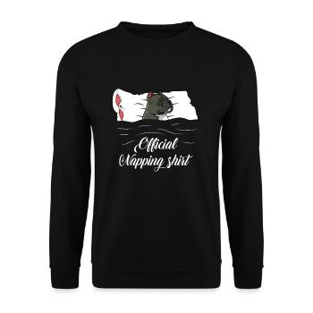 T-shirt officiel American Bully - Sweat-shirt Unisexe - noir - Devant - Alina (178cm) & Michal (187cm)