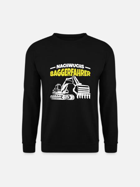 Nachwuchs Baggerfahrer Bagger Junge - Unisex Pullover - Schwarz