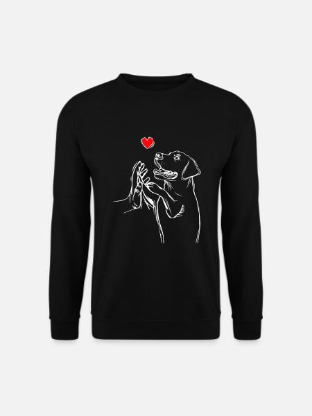 Labrador Retriever Amour Labbi Chiens - Sweat-shirt Unisexe - noir