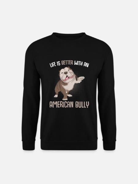 American Bully Hundehalter Geschenk - Unisex Pullover - Schwarz