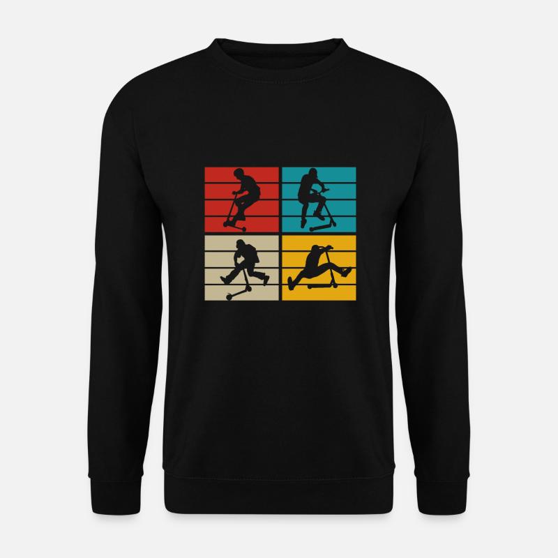 Cascade scooter scooter retro scooter garçon - Sweat-shirt Unisexe - noir