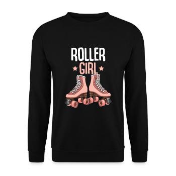 Rollschuhe Roller Girl Roller Skates Rollschuh - Unisex Pullover - Schwarz - Vorne - Alina (178cm) & Michal (187cm)