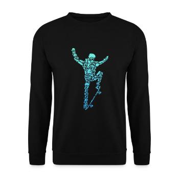 Skater Skateboard Stunt Skater Jungen - Unisex Pullover - Schwarz - Vorne - Alina (178cm) & Michal (187cm)