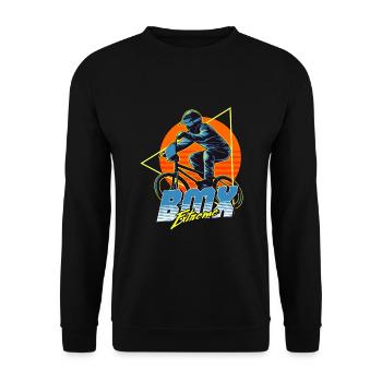 Extreme BMX - Unisex Sweatshirt - black - Front - Alina (178cm) & Michal (187cm)