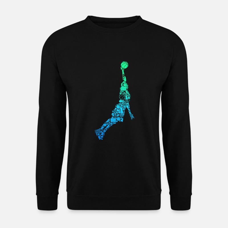 Basketball Basketballer Jungen Herren Kinder - Unisex Pullover - Schwarz
