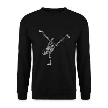 Breakdance Breakdancer Breakdancing - Unisex Sweatshirt - black - Front - Alina (178cm) & Michal (187cm)