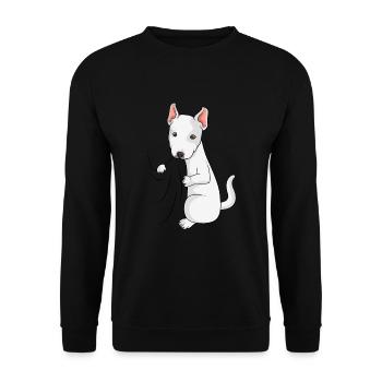 Bull Terrier Lovers Dogs Dear Bull Terrier - Unisex Sweatshirt - black - Front - Alina (178cm) & Michal (187cm)