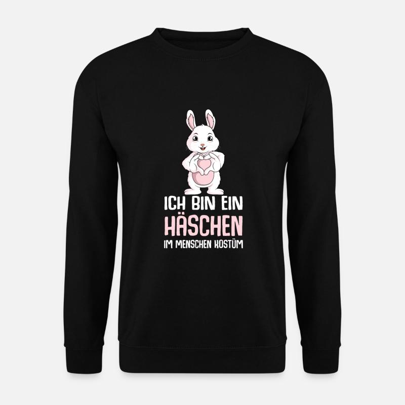 Hasen Kostüm Hase Kaninchen Häschen - Unisex Pullover - Schwarz