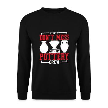 Poterie Poterie Potiers bricoleurs cadeau - Sweat-shirt Unisexe - noir - Devant - Alina (178cm) & Michal (187cm)