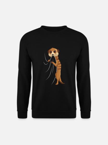 Erdmännchen Liebhaber Kinder Mädchen - Unisex Pullover - Schwarz