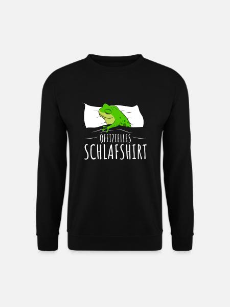 Offizielles Schlafshirt Frosch Frösche Damen - Unisex Pullover - Schwarz
