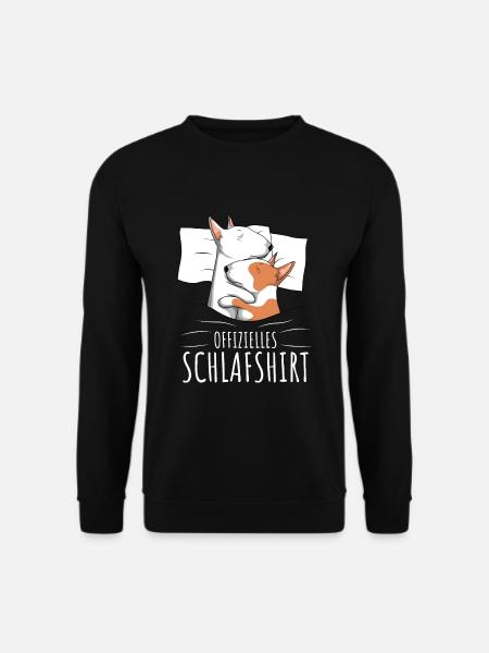 Offizielles Schlafshirt Bullterrier Hund - Unisex Pullover - Schwarz