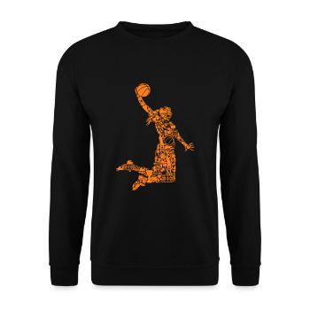 Basketteur Basketteur Filles Femmes - Sweat-shirt Unisexe - noir - Devant - Alina (178cm) & Michal (187cm)