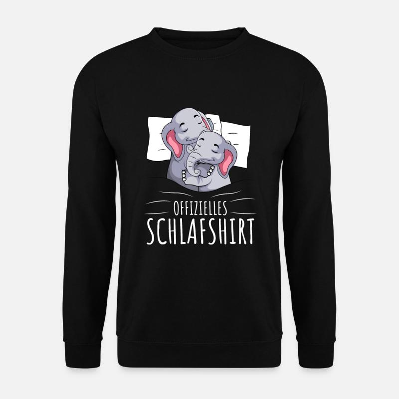 Offizielles Schlafshirt Elefant Mädchen - Unisex Pullover - Schwarz