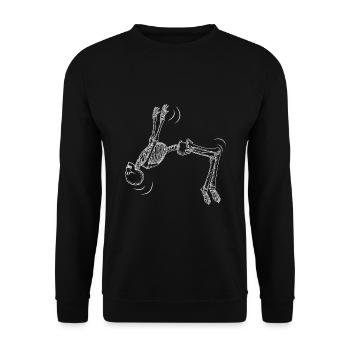 Parkour Skeleton Parcour ParcourIng - Sweat-shirt Unisexe - noir - Devant - Alina (178cm) & Michal (187cm)