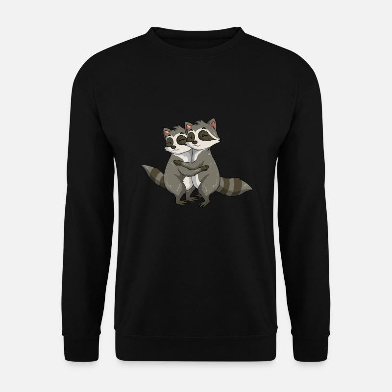 Waschbär Liebhaber Mädchen Kinder - Unisex Pullover - Schwarz
