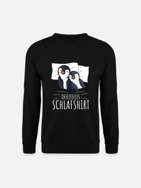 Offizielles Schlafshirt Pinguin Schlafanzug - Unisex Pullover - Schwarz